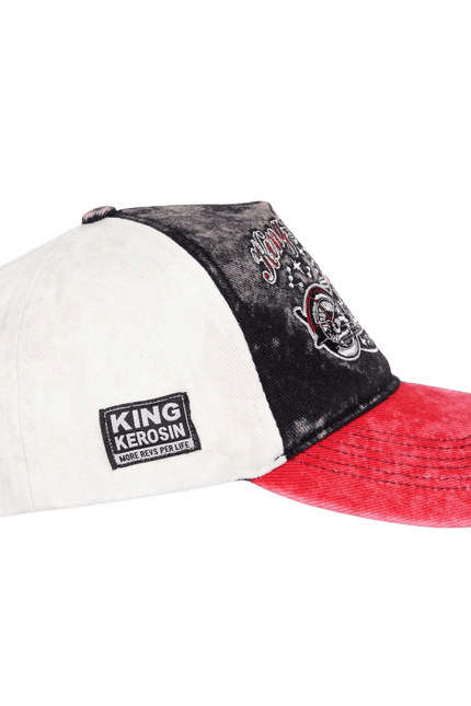 KING KEROSIN TRUCKERCAP, Bobber Zwart Rood