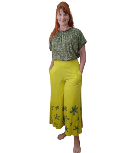 Spodnie Bondy, limonkowe