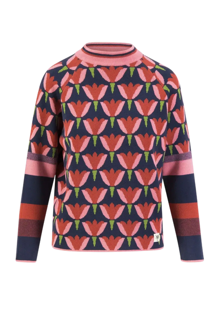 BLUTSGESCHWISTER Knitted Jumper Cold Day Warm Heart