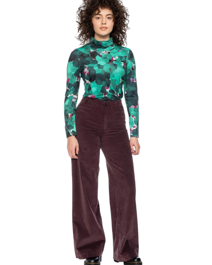 Rolli top met col, groen