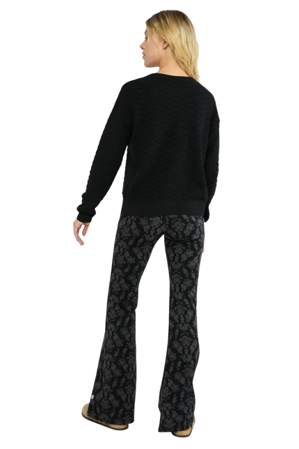 BLUTSGESCHWISTER broek On a Winters Day Flared princess tapestry black