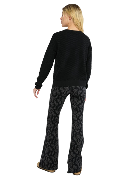 On a Winters Day Flared princess tapestry black