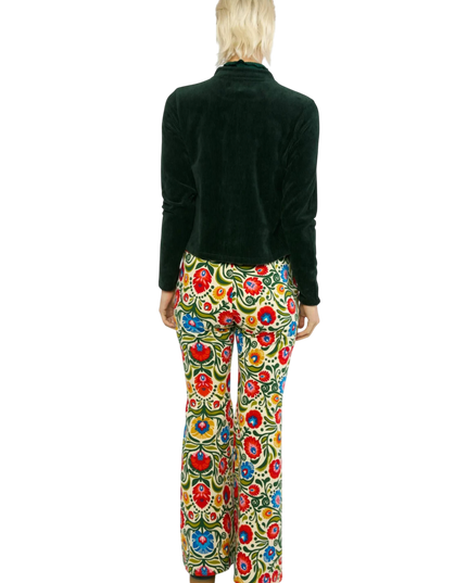 Jolly Zip Up fine needle green