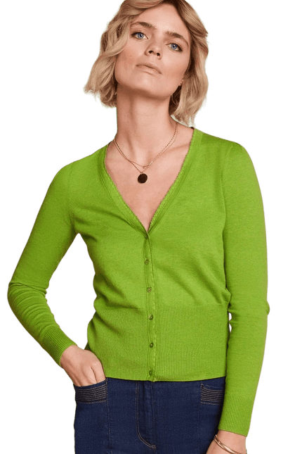 King Louie Cardi V Cocoon", dark citron