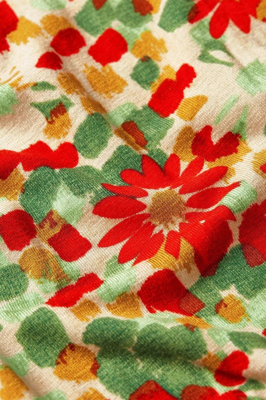 King Louie Carina Blouse Punch, fire red
