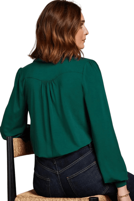 King Louie Carina Blouse Viscose Light, Urban green
