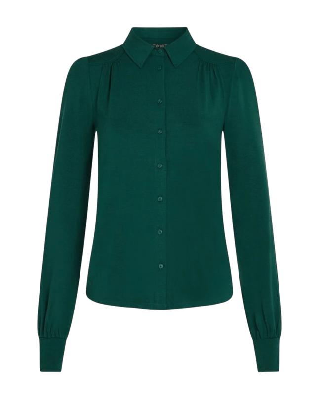 King Louie Carina Blouse Viscose Light, Urban green