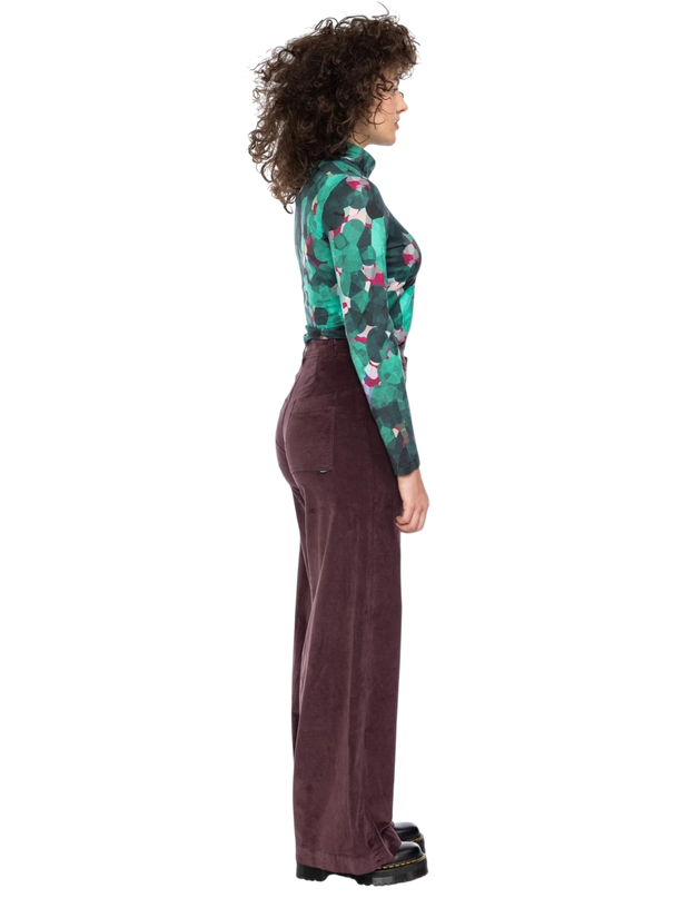 Rolli top met col, groen