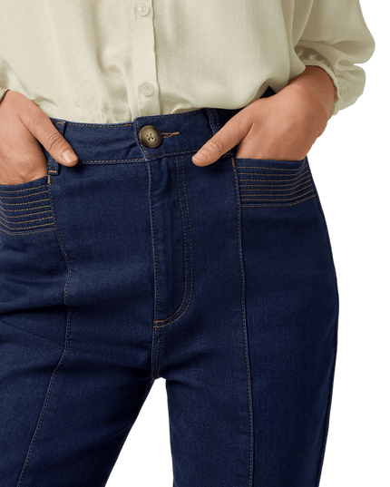 Chris Bukser Onyx Denim", dyb blå