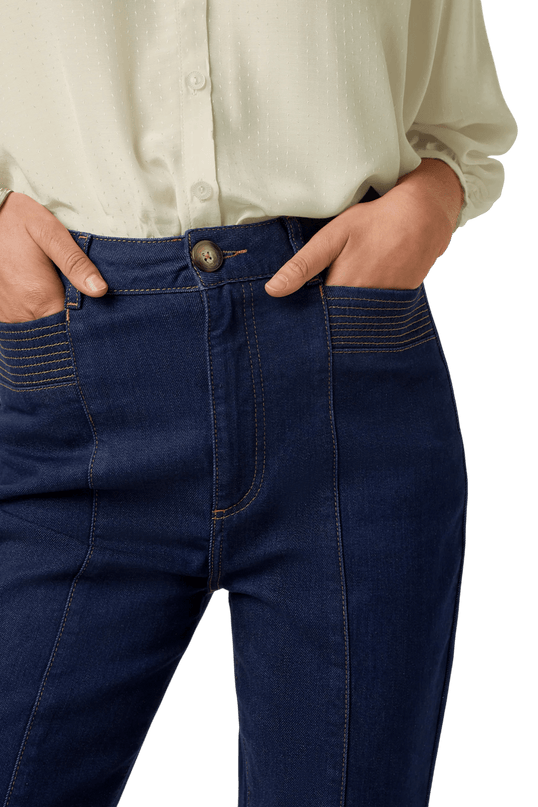 Calça Chris Onyx Denim", azul profundo