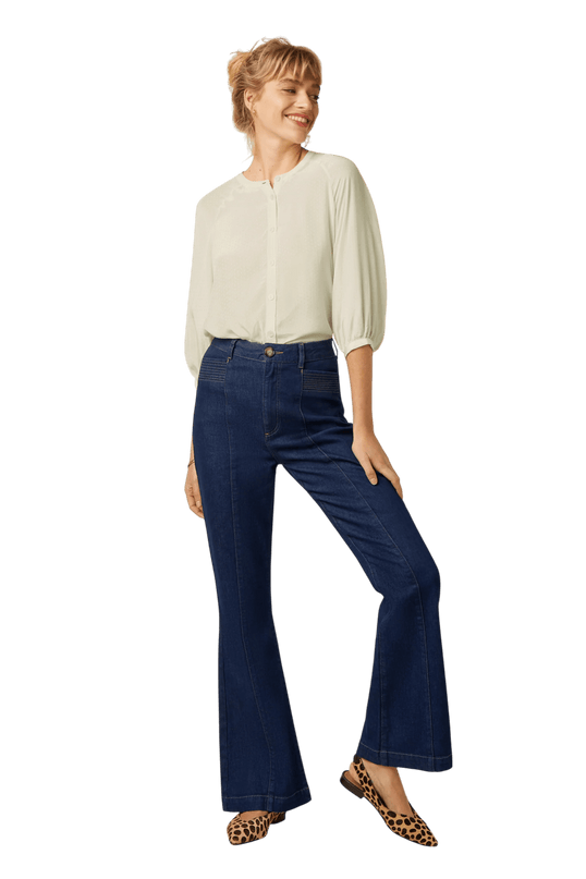 Calça Chris Onyx Denim", azul profundo