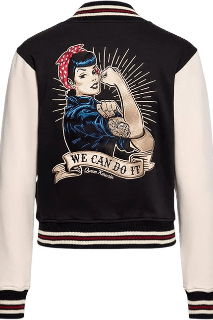 college sweatshirt "We Can Do It" black