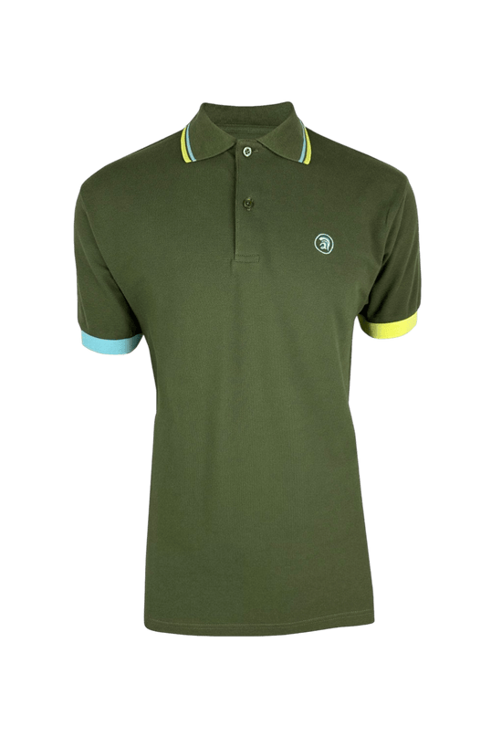 TROJAN Kontrast Rib Pique Polo