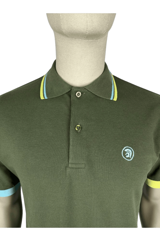 TROJAN Kontrast Rib Pique Polo