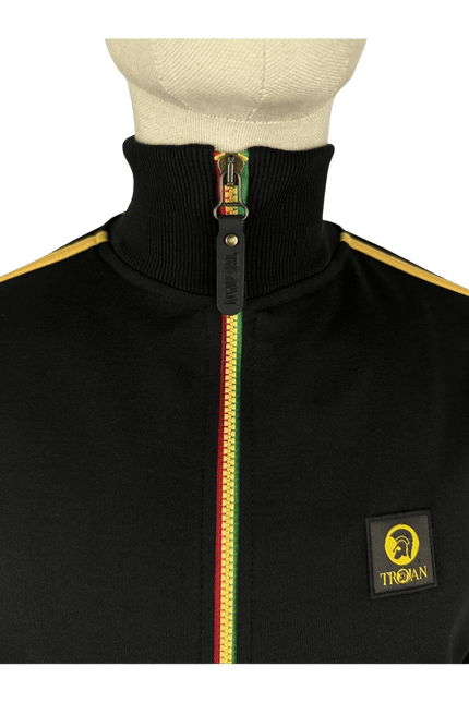 TROJAN Contrast zip track top