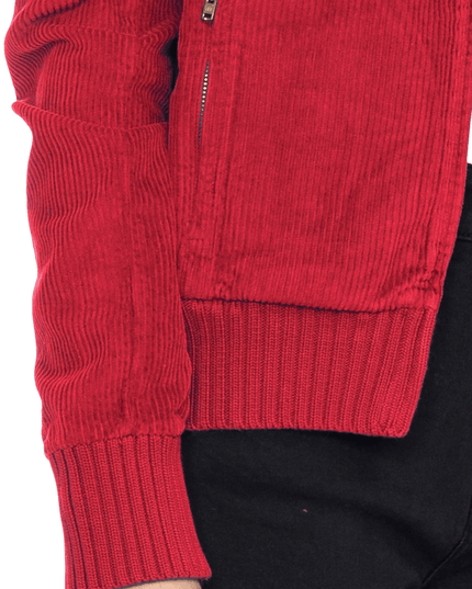 corduroy jacket Bebe red