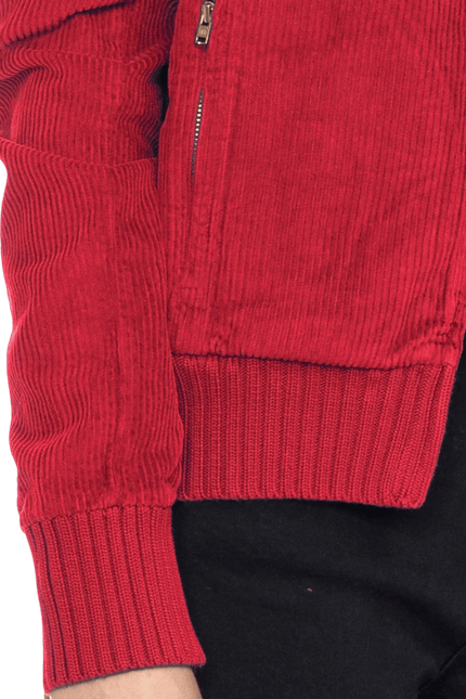 corduroy jacket Bebe red