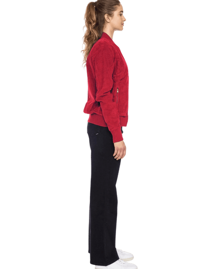 corduroy jacket Bebe red