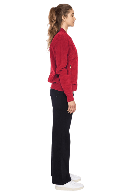 corduroy jacket Bebe red