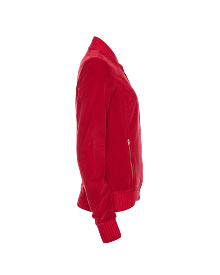 corduroy jacket Bebe red