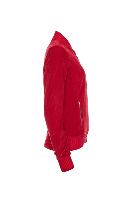 corduroy jacket Bebe red