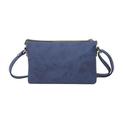 torebka crossbody Sunrise koniakowy, granatowy, ciemnozielony