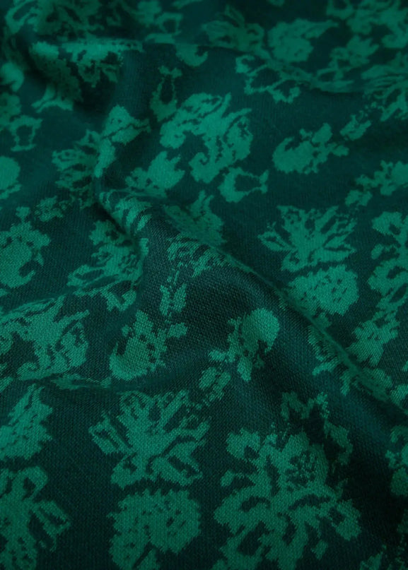 On a Winters Day Flared princess tapestry green