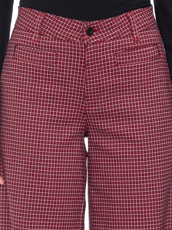 Ruitjesbroek Lacy - red-black-pink