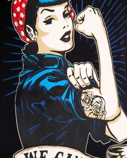 QUEEN KEROSIN TOP We Can Do It black