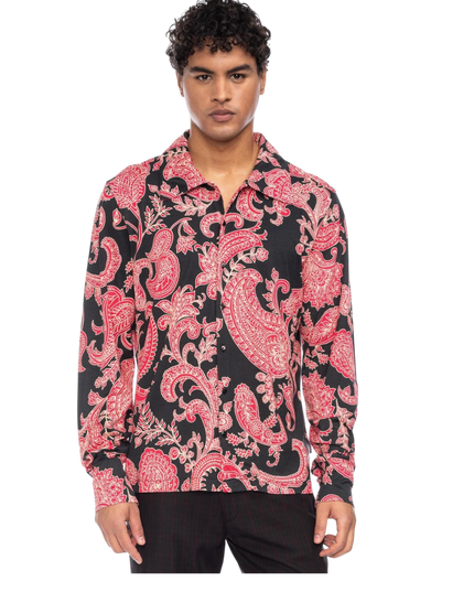 Juan zwart met bloemenprint