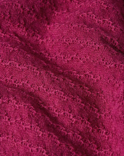 Deep V Cardigan Cedar Violet Pink