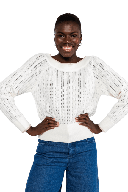 BLUTSGESCHWISTER ZOMERTRUI DELICIOUS SUMMER, DREAMY WHITE KNIT