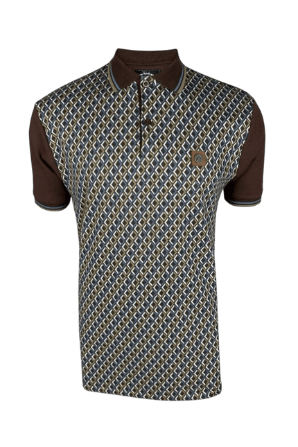 TROJAN Diamond Jacquard Polo
