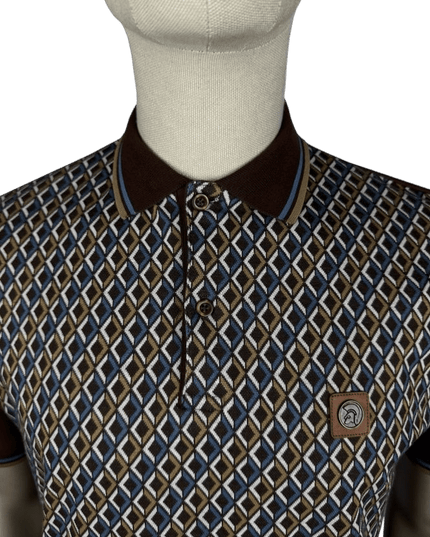 TROJAN Polo Jacquard Diamant