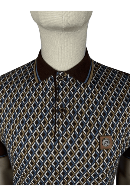 TROJAN Diamond Jacquard Polo