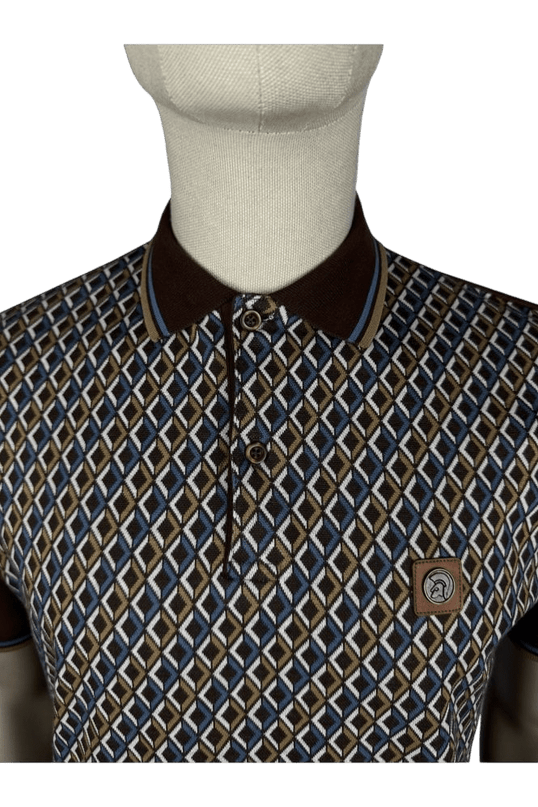 TROJAN Diamond Jacquard Polo