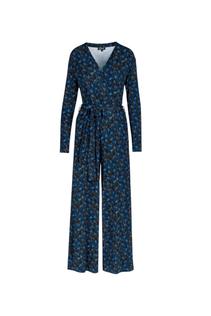 Diana Leaf pattern Blue