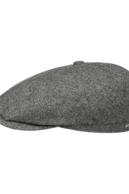 STETSON DICKVALE HERRINGBONE FLAT CAP