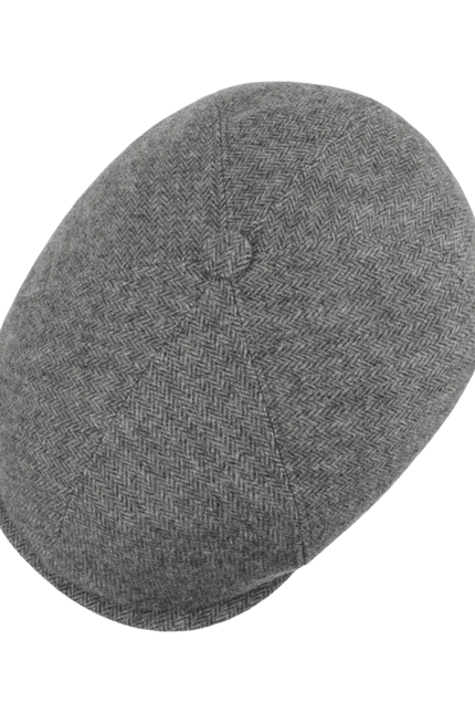 STETSON DICKVALE HERRINGBONE FLAT CAP
