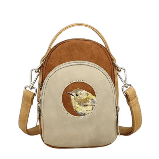 Hi-DI-HI Ditty Bolsa de mão/ombro/crossbody Bege-Cognac-Pêssego