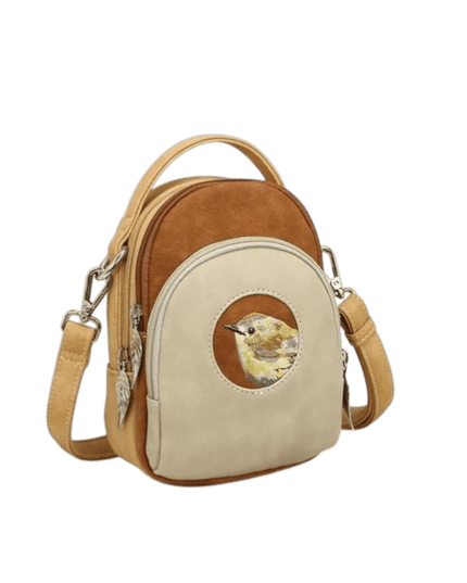 Hi-DI-HI Ditty Bolsa de mão/ombro/crossbody Bege-Cognac-Pêssego