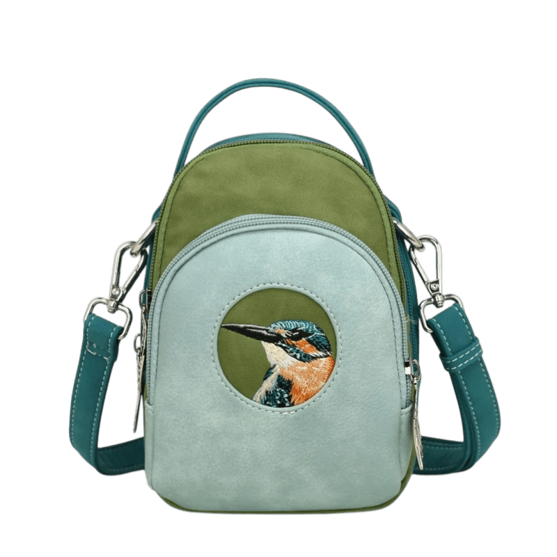 Hi-DI-HI Ditty Bolso de mano/bolso de hombro/crossbody L. Azul/Verde/Petrol Ijsvogel