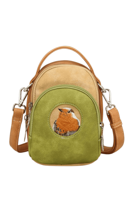 Hi-DI-HI Ditty Hand-/shoulder bag/crossbody L. green/Peach/Orange - Robin