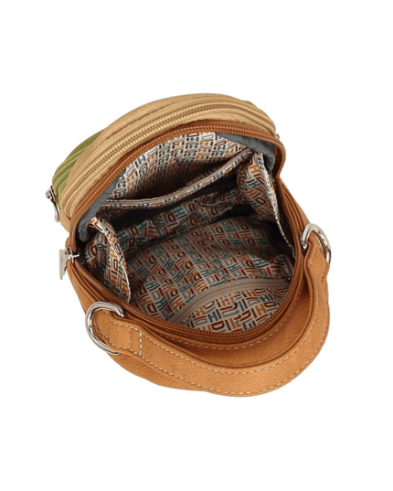Hi-DI-HI Ditty Bolsa de mão/ombro/crossbody L. verde/Pêssego/Laranja - Roodborstje