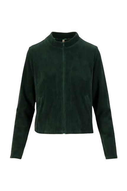 BLUTSGESCHWISTER jack Jolly Zip Up fine needle green