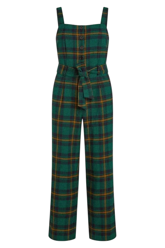 Ines Jumpsuit Leeds Check, evening blue