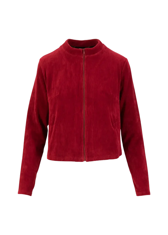 Jolly Zip Up feine Nadel rot