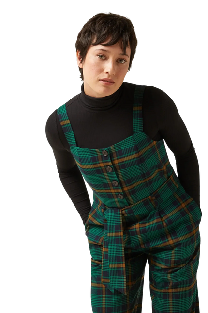 Ines Jumpsuit Leeds Check, evening blue
