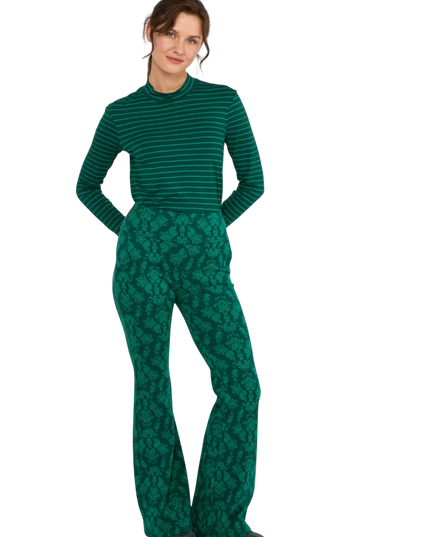 On a Winters Day Flared princess tapestry green