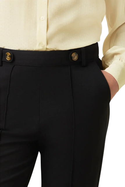 KING LOUIE GARBO PINTUCK PANTS UNI RODEO BLACK